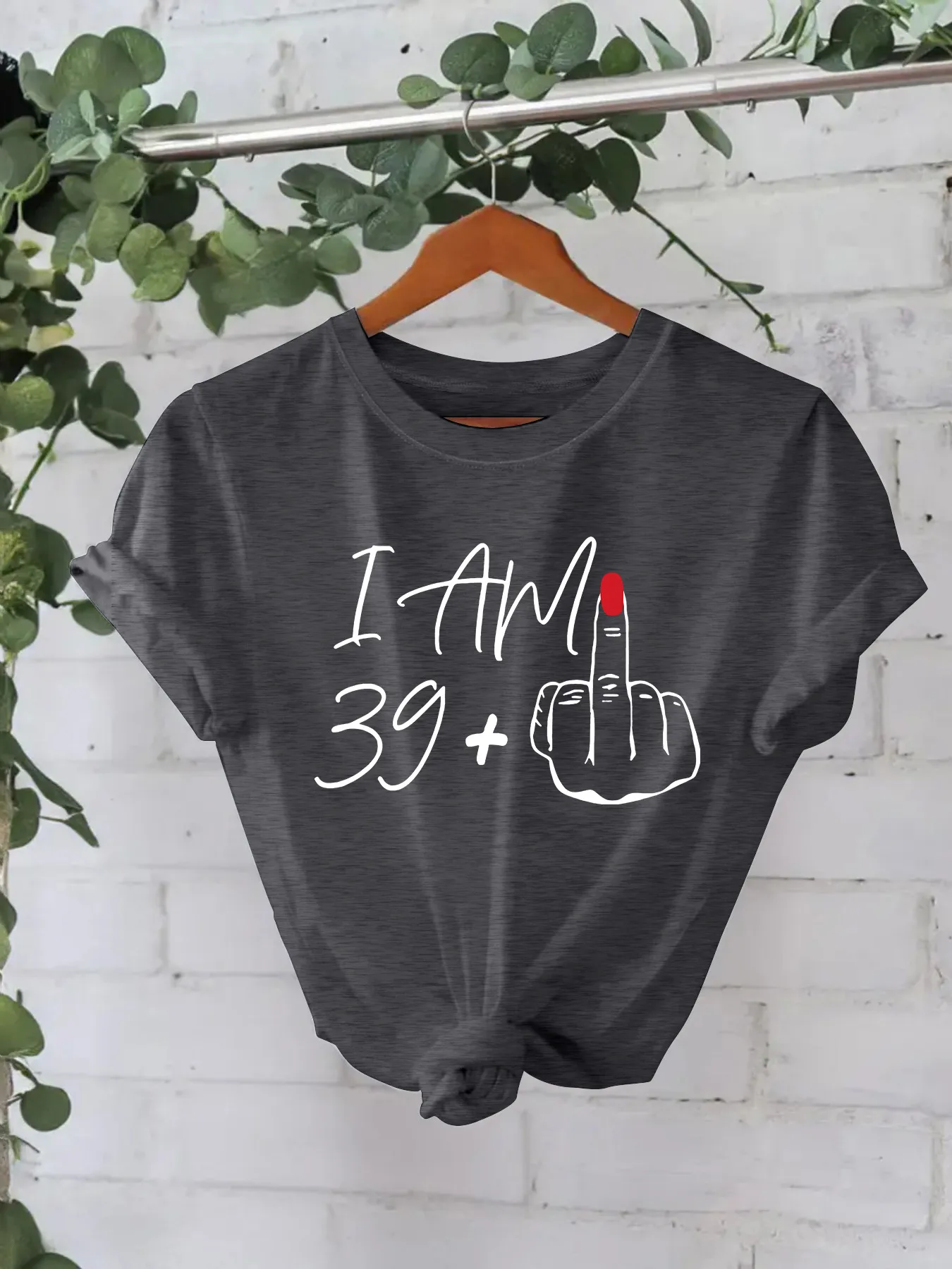 Women's T-shirt Short Sleeve T-Shirts Printing Casual Pastoral Streetwear Slogan Gesture display picture 4
