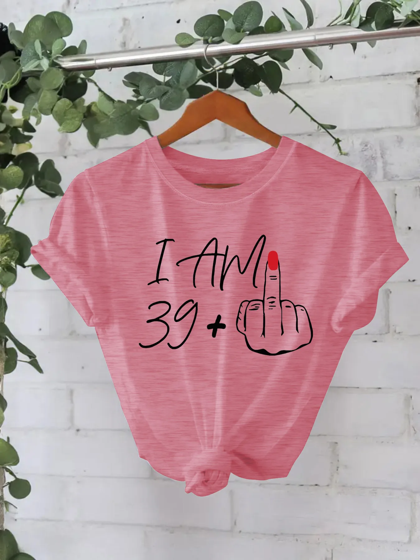 Women's T-shirt Short Sleeve T-Shirts Printing Casual Pastoral Streetwear Slogan Gesture display picture 6