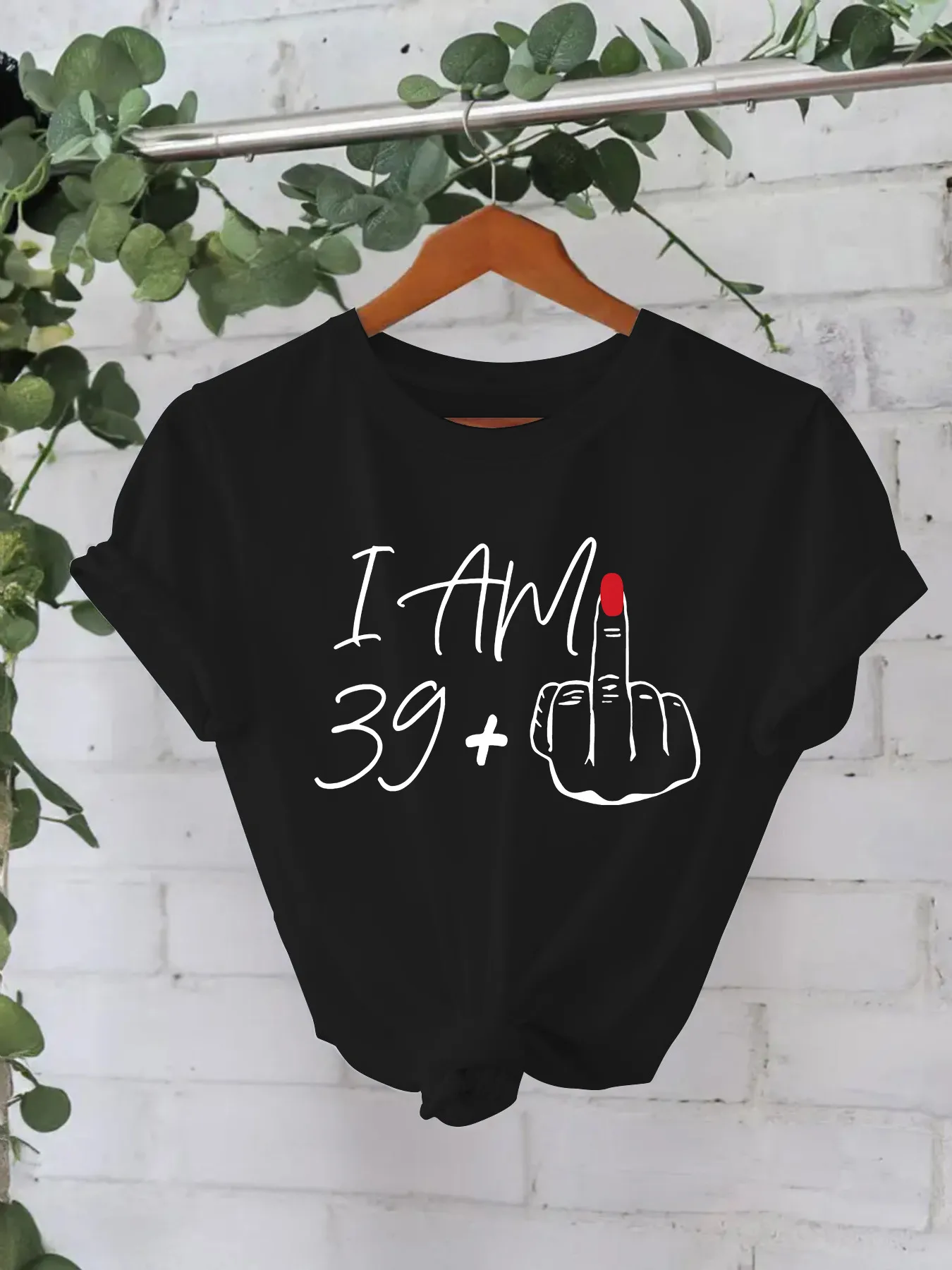 Women's T-shirt Short Sleeve T-Shirts Printing Casual Pastoral Streetwear Slogan Gesture display picture 9