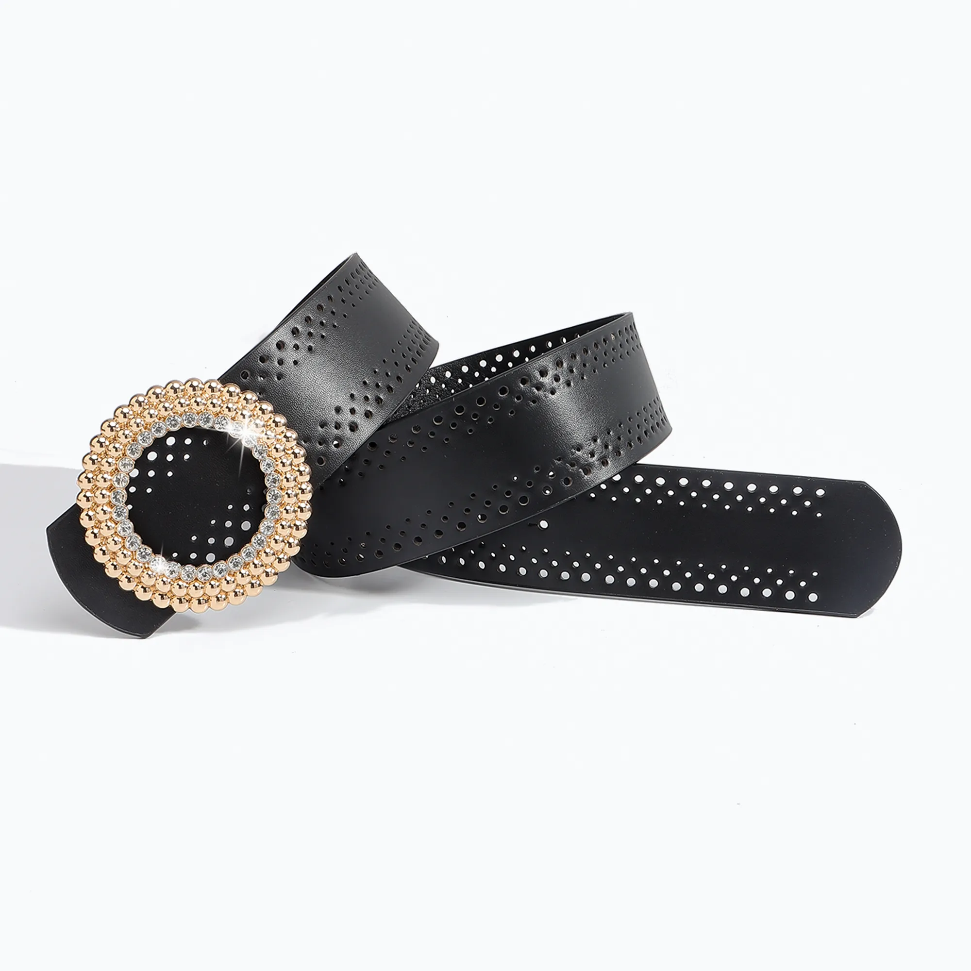 Bohemian Streetwear Solid Color Pu Leather Alloy Women's Chain Belts display picture 8