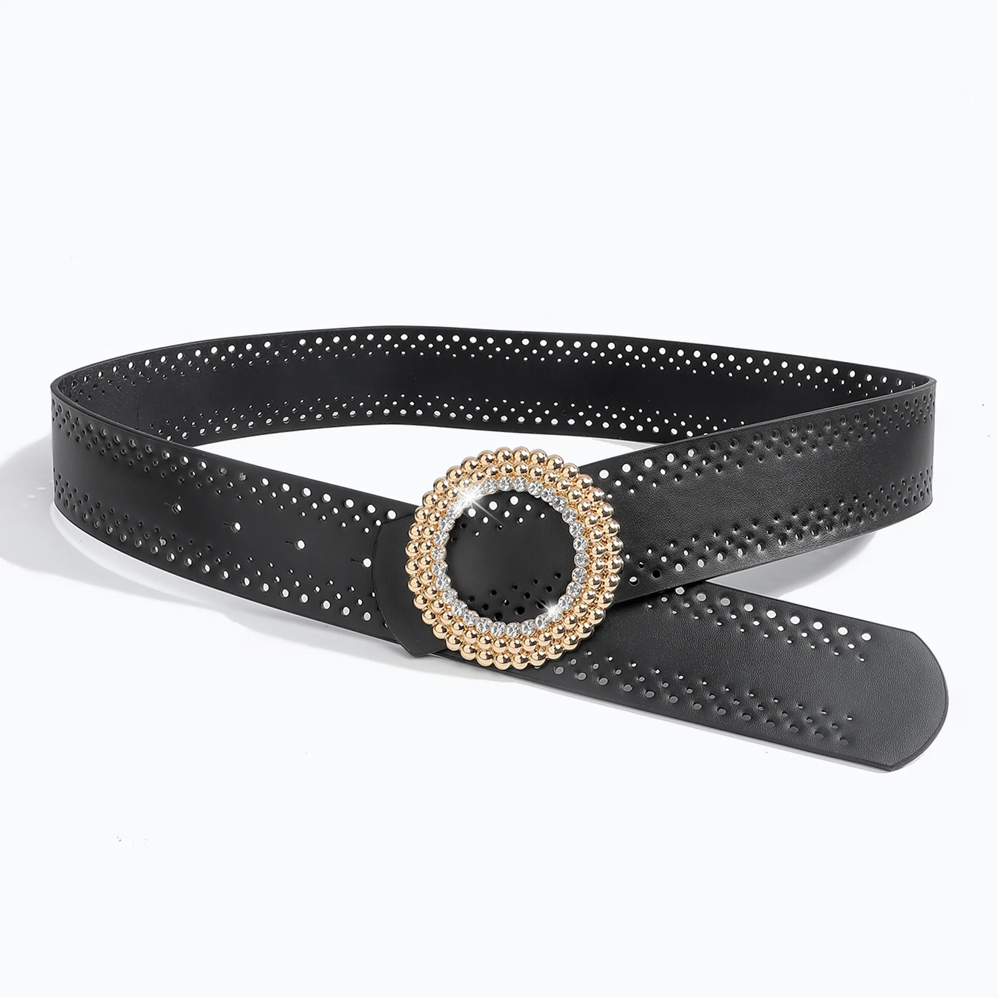 Bohemian Streetwear Solid Color Pu Leather Alloy Women's Chain Belts display picture 6