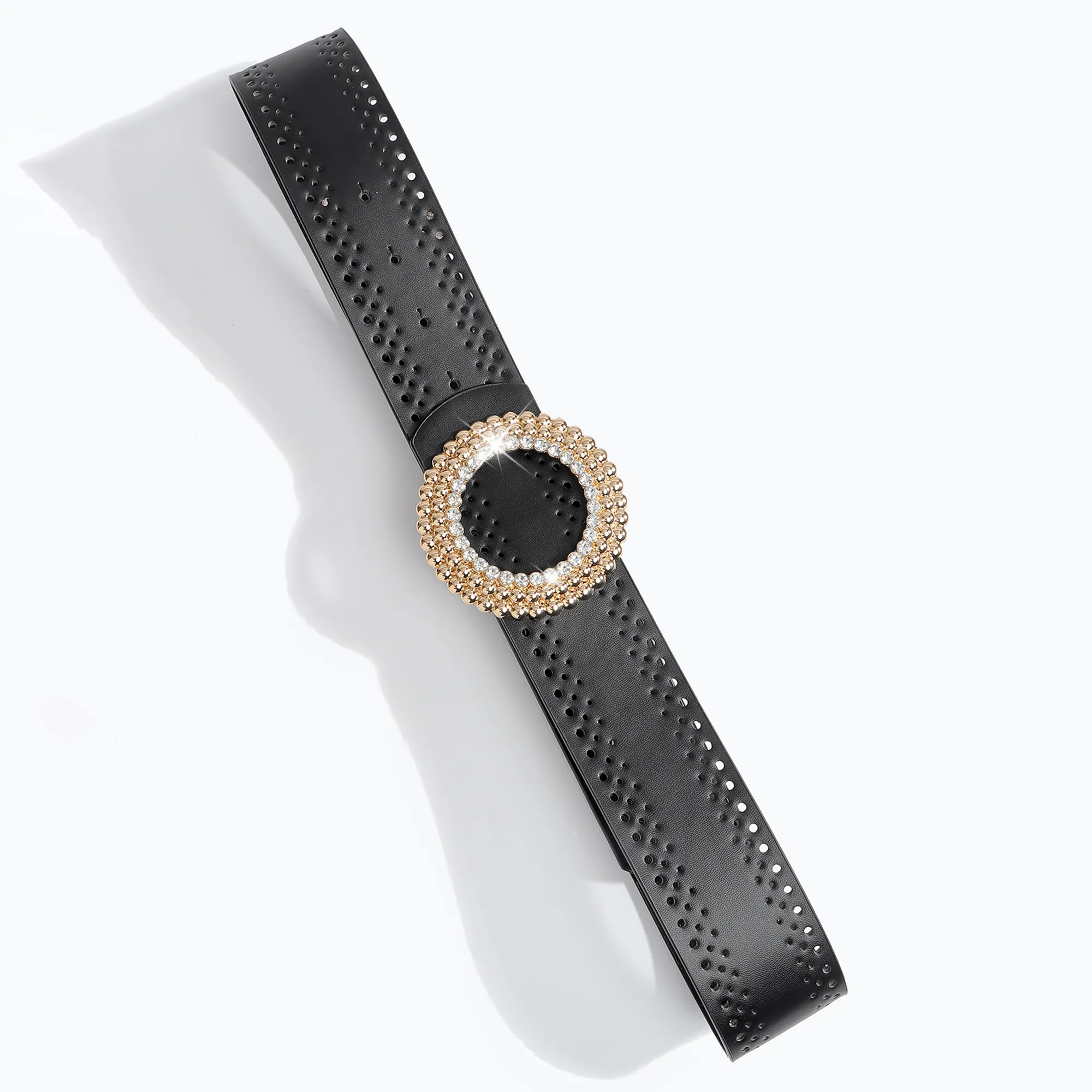 Bohemian Streetwear Solid Color Pu Leather Alloy Women's Chain Belts display picture 5