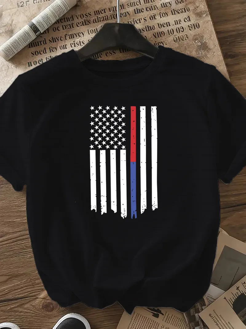 Women's T-shirt Short Sleeve T-Shirts Casual Star Stripe display picture 12
