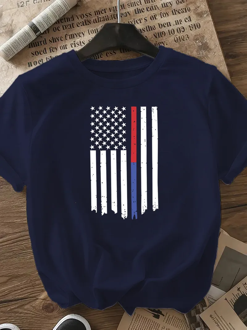 Women's T-shirt Short Sleeve T-Shirts Casual Star Stripe display picture 19