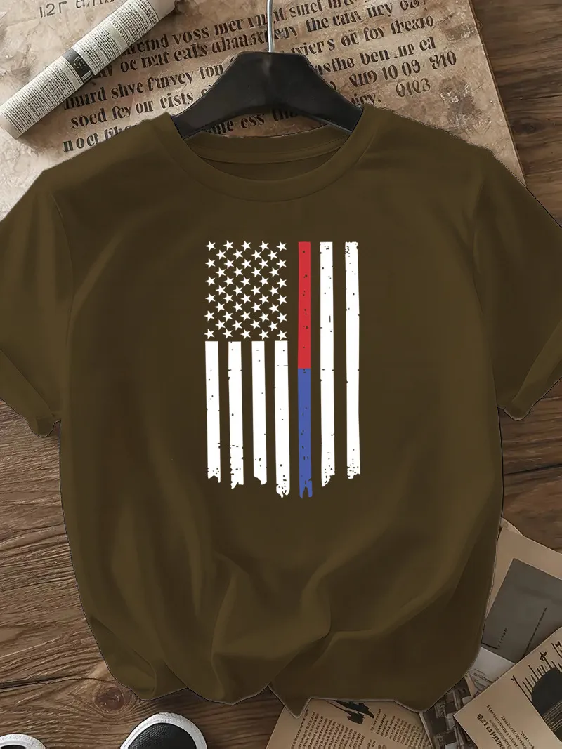 Women's T-shirt Short Sleeve T-Shirts Casual Star Stripe display picture 18