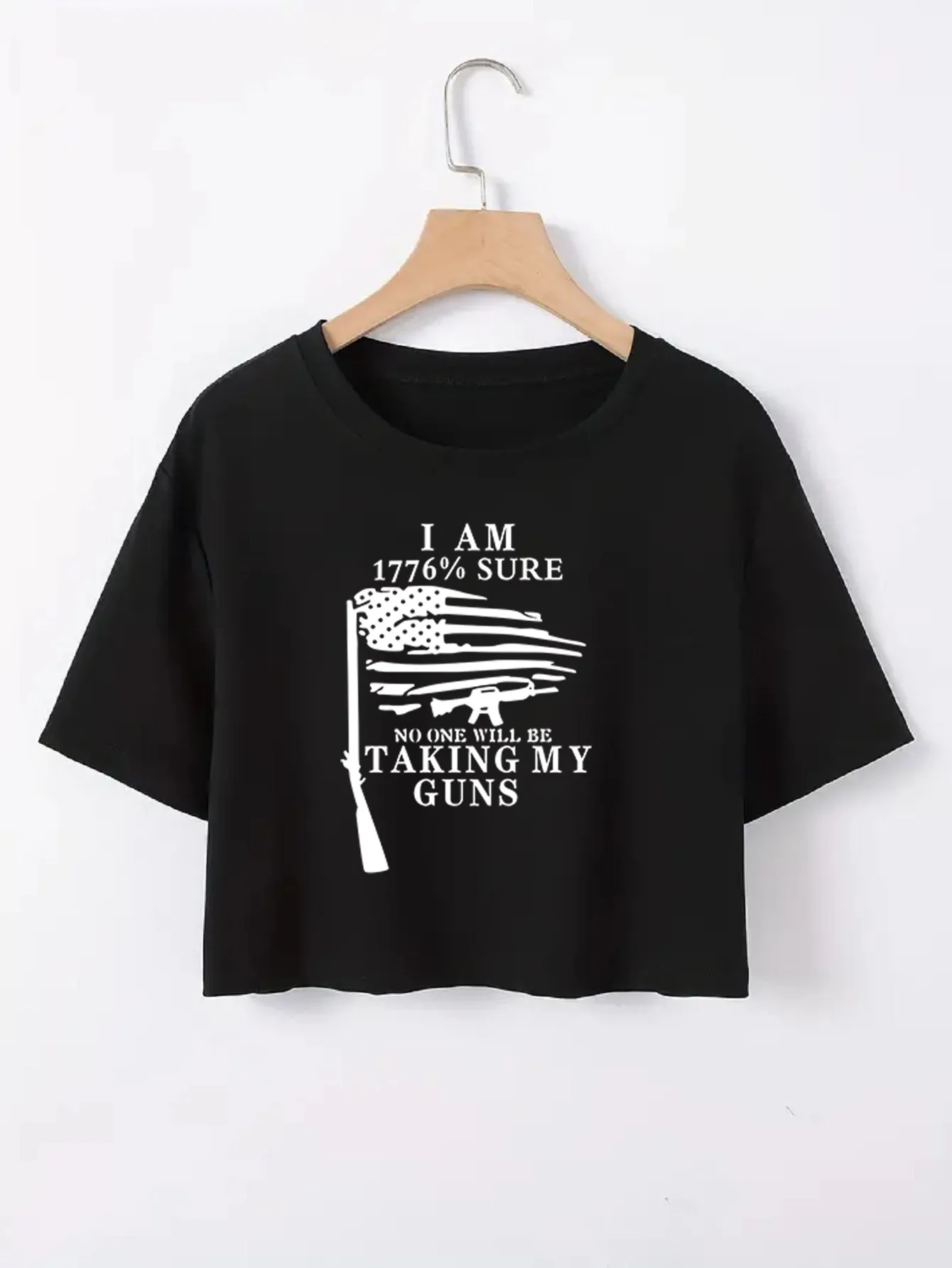 Women's T-shirt Short Sleeve T-Shirts Casual Slogan Star Stripe display picture 22