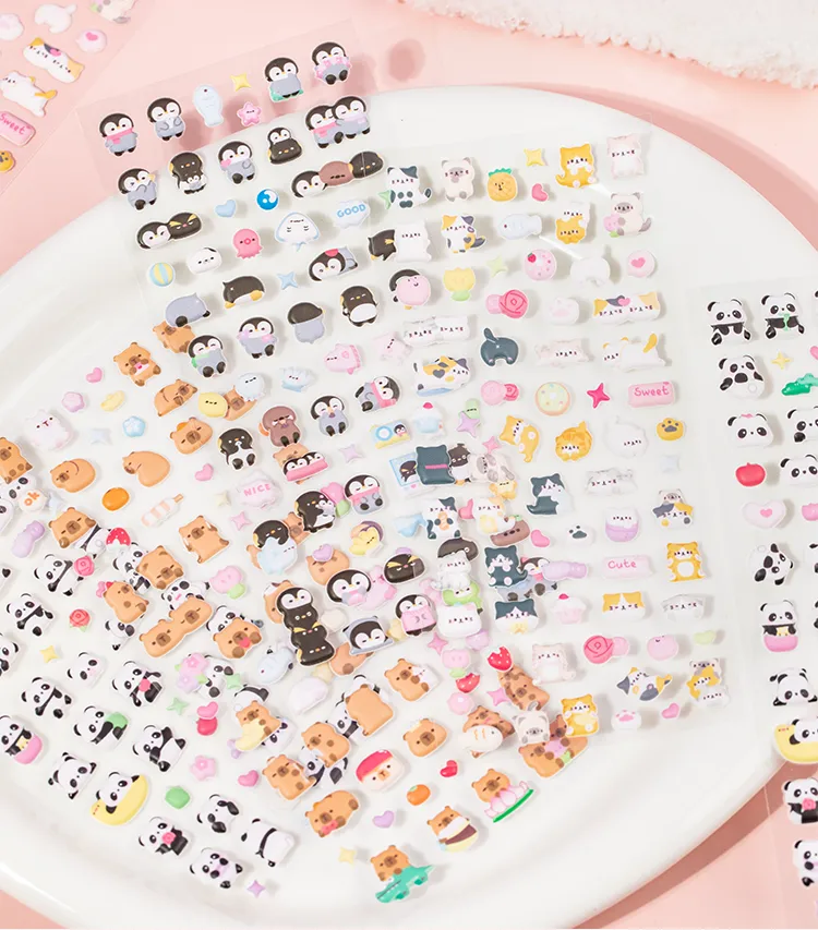 1 Piece Animal Letter School Mixed Materials Cartoon Style Cute Stickers display picture 1