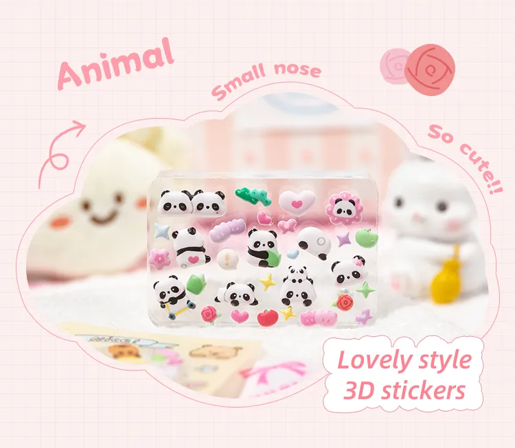 1 Piece Animal Letter School Mixed Materials Cartoon Style Cute Stickers display picture 2