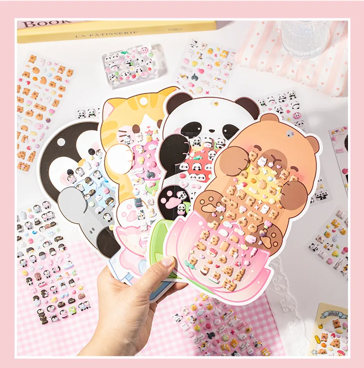 1 Piece Animal Letter School Mixed Materials Cartoon Style Cute Stickers display picture 3