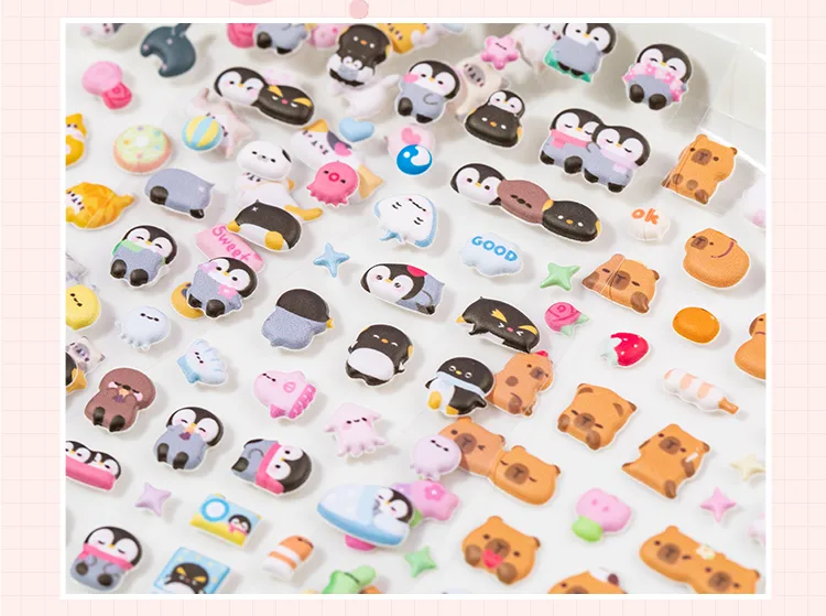 1 Piece Animal Letter School Mixed Materials Cartoon Style Cute Stickers display picture 4