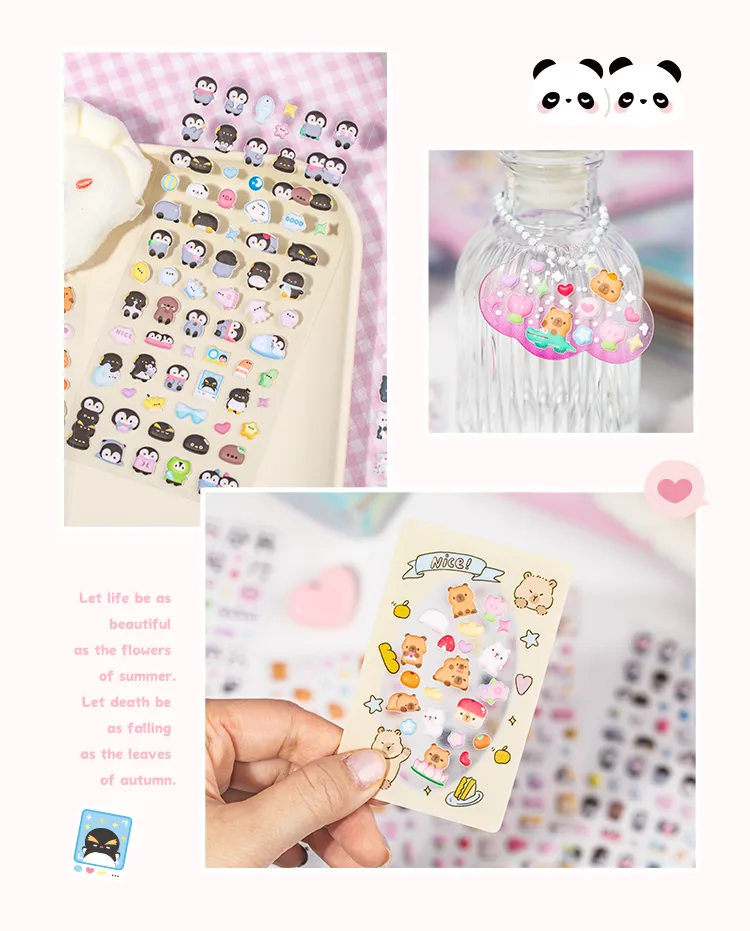 1 Piece Animal Letter School Mixed Materials Cartoon Style Cute Stickers display picture 11