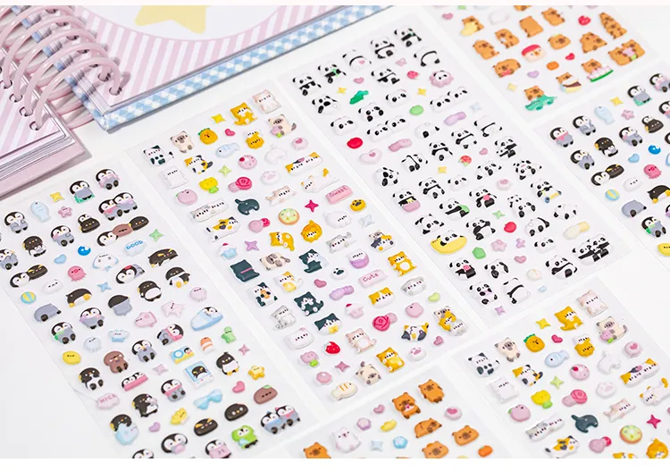 1 Piece Animal Letter School Mixed Materials Cartoon Style Cute Stickers display picture 12