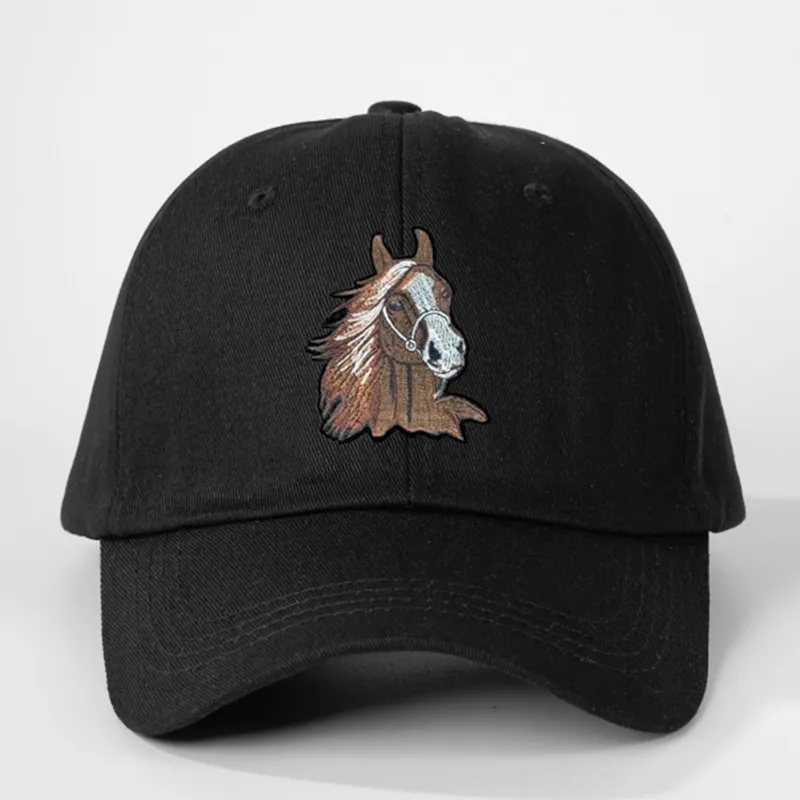 Unisex Casual Simple Style Classic Style Animal Horse Head Curved Eaves Baseball Cap display picture 1