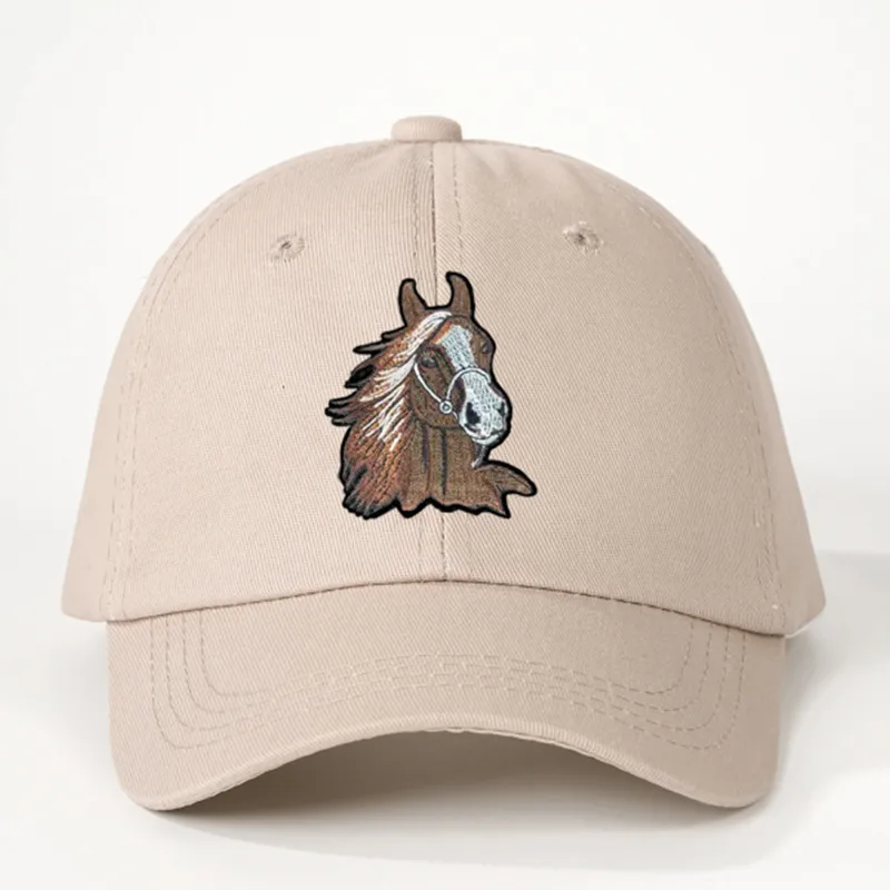 Unisex Casual Simple Style Classic Style Animal Horse Head Curved Eaves Baseball Cap display picture 5