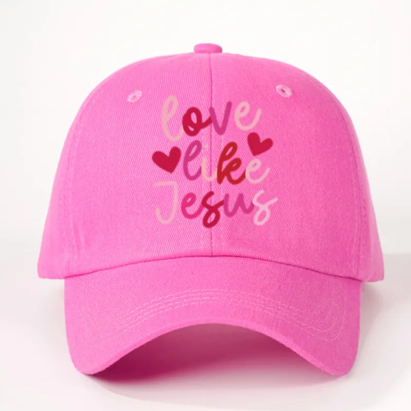 Unisex Casual Simple Style Classic Style Vocabulary Words/Name Heart Shape Curved Eaves Baseball Cap display picture 3