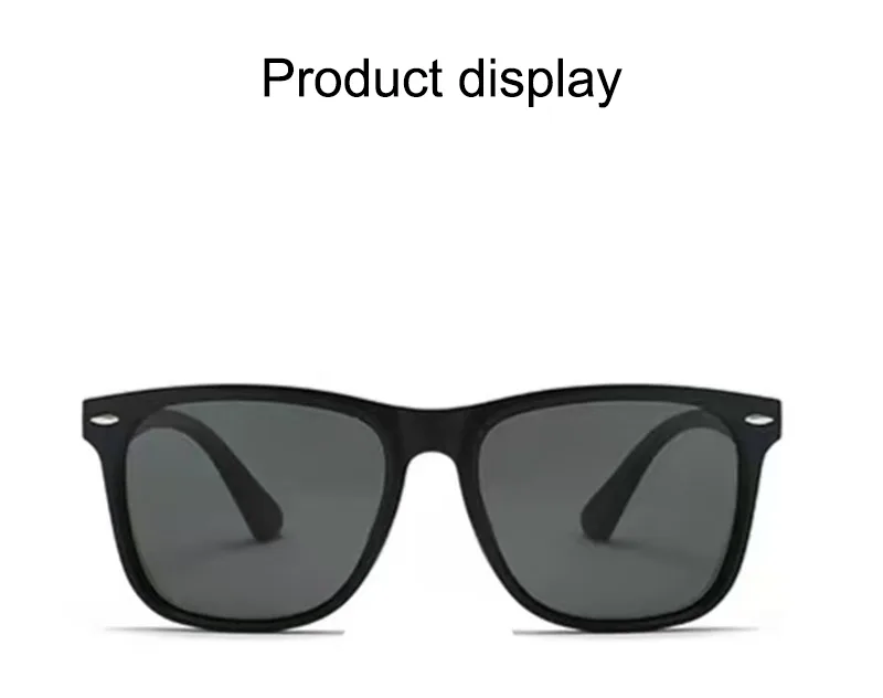 Casual Business Retro Sunglasses PC PC Polarized UV400 Protection Square Full Frame Glasses display picture 6