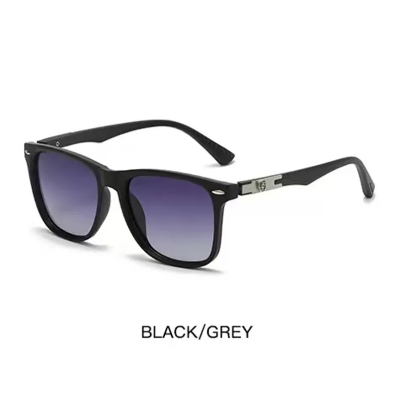 Casual Business Retro Sunglasses PC PC Polarized UV400 Protection Square Full Frame Glasses display picture 9