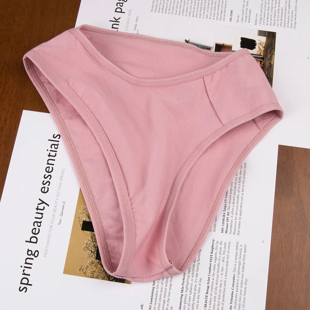 Solid Color Low Waist Briefs Panties display picture 6
