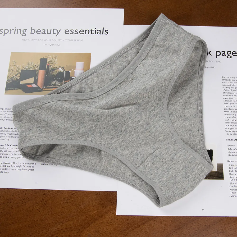 Solid Color Low Waist Briefs Panties display picture 2