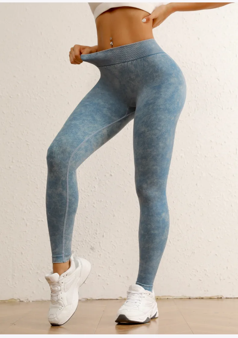 Casual Fitness Sexy Solid Color Nylon Spandex Active Bottoms Leggings display picture 1
