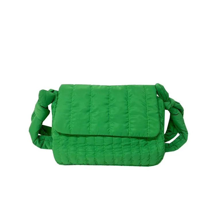Women's Cloth Stripe Solid Color Streetwear Square Magnetic Buckle Flip Cover Shoulder Bag display picture 7
