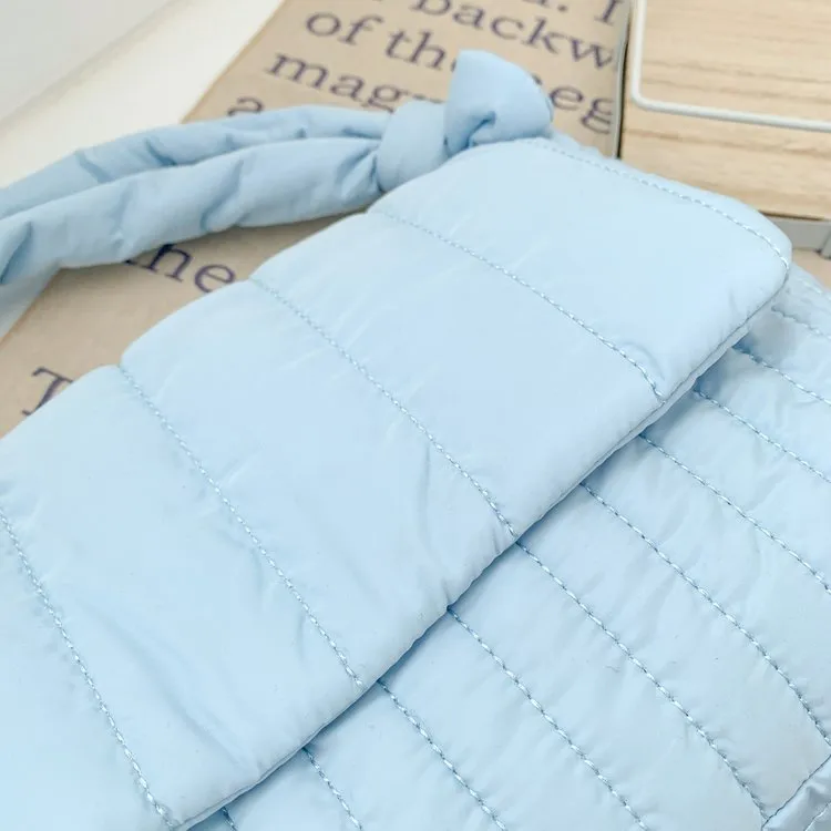 Women's Cloth Stripe Solid Color Streetwear Square Magnetic Buckle Flip Cover Shoulder Bag display picture 20