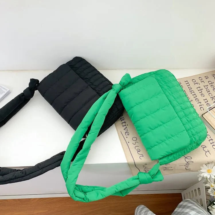 Women's Cloth Stripe Solid Color Streetwear Square Magnetic Buckle Flip Cover Shoulder Bag display picture 17