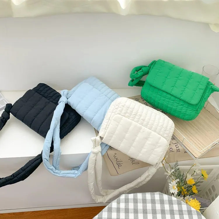 Women's Cloth Stripe Solid Color Streetwear Square Magnetic Buckle Flip Cover Shoulder Bag display picture 24