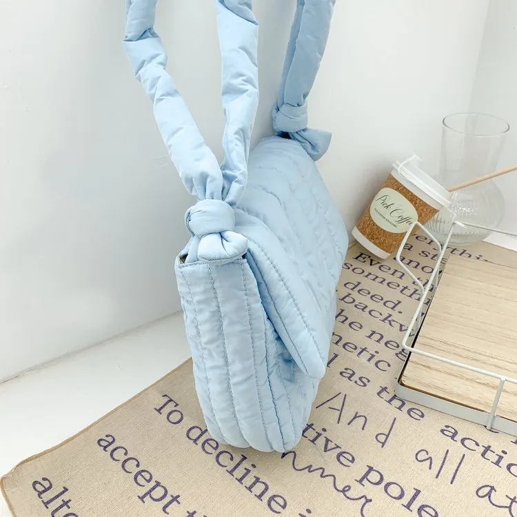 Women's Cloth Stripe Solid Color Streetwear Square Magnetic Buckle Flip Cover Shoulder Bag display picture 23
