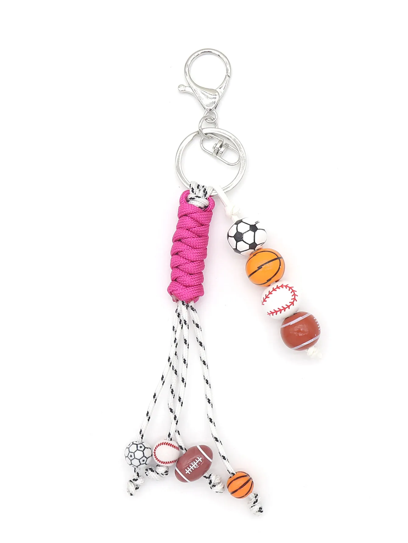 1 Piece Elegant Lady Sport Style Basketball Football Polyester Bag Pendant Mobile Phone Chain display picture 8