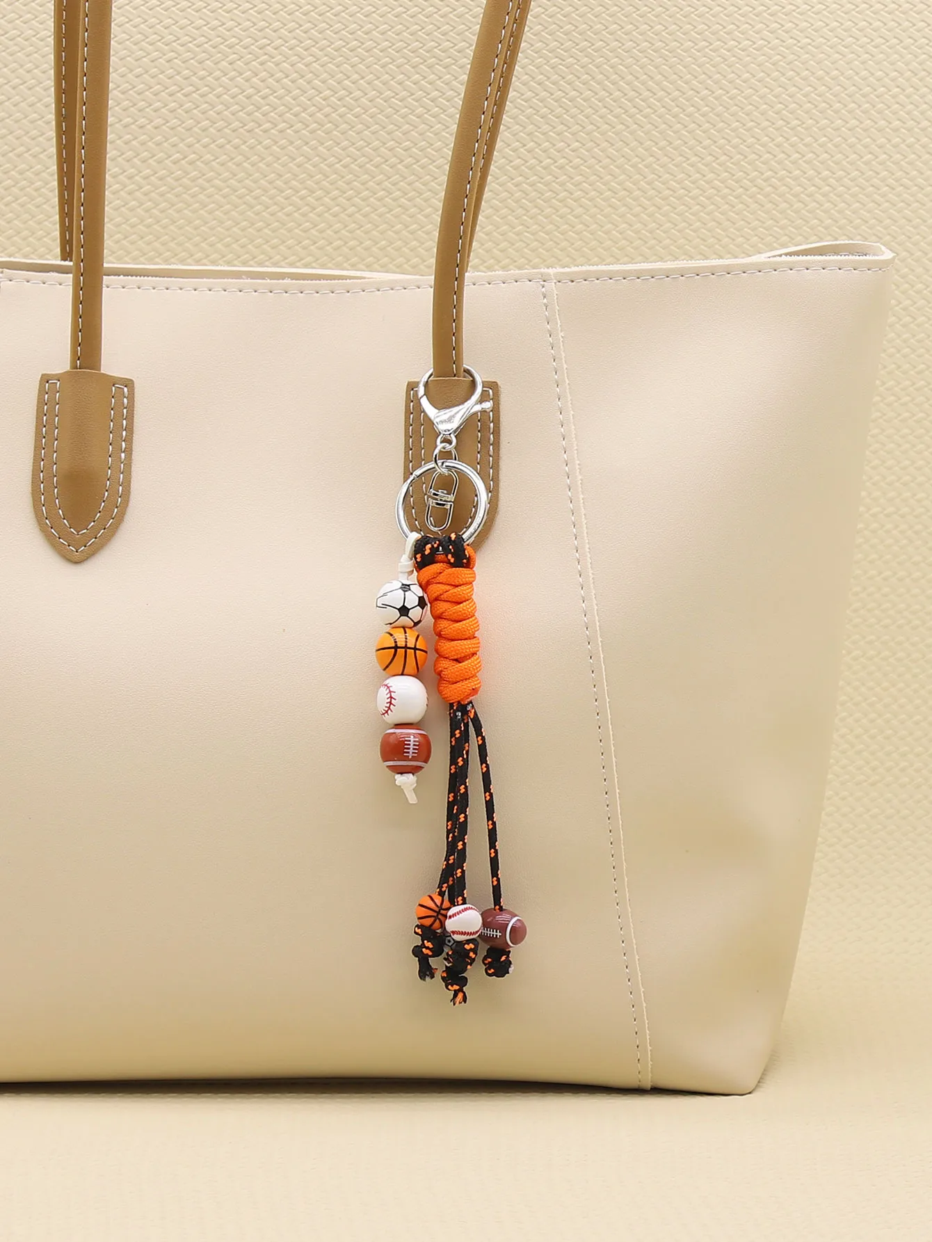 1 Piece Elegant Lady Sport Style Basketball Football Polyester Bag Pendant Mobile Phone Chain display picture 2