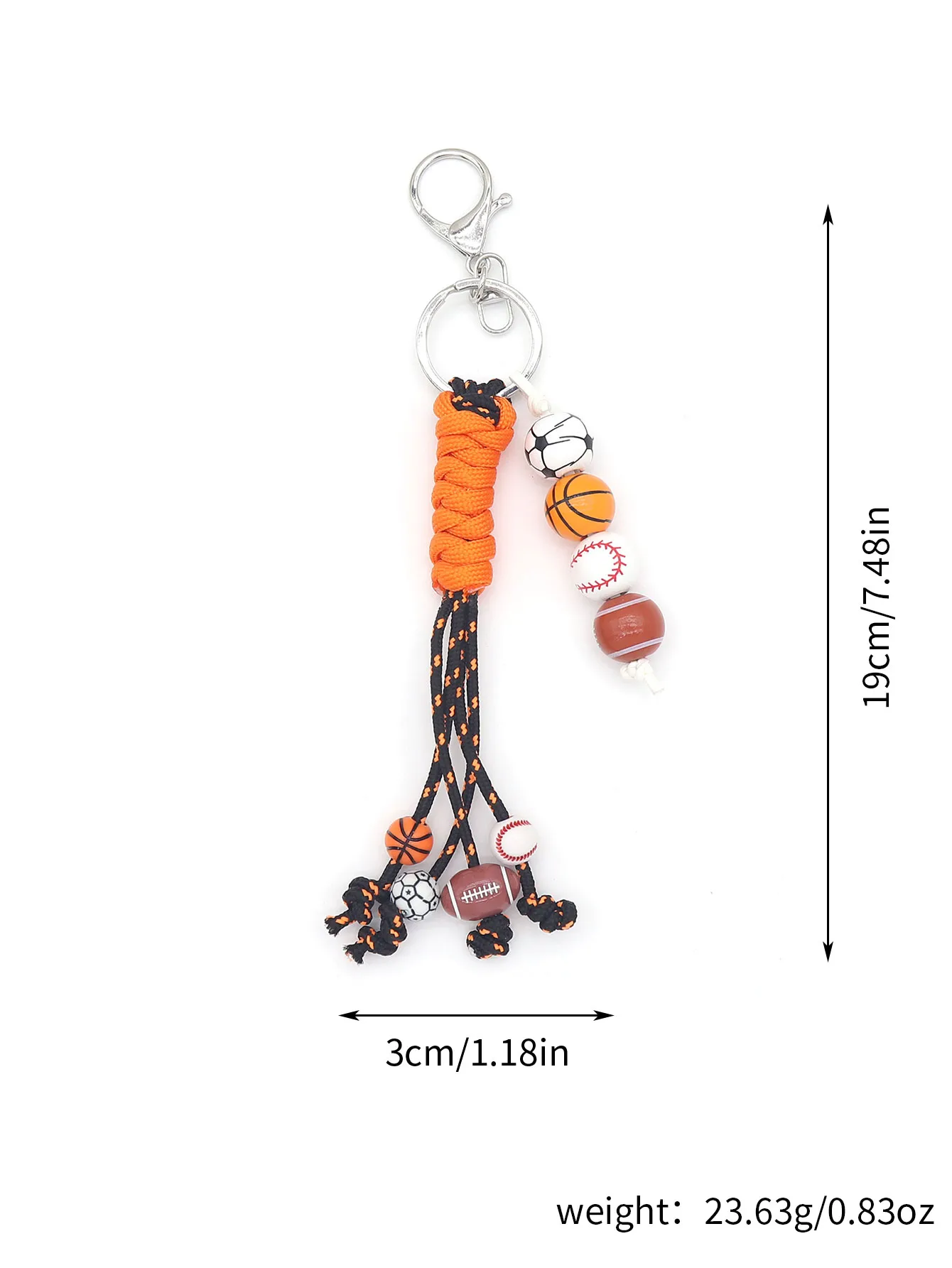 1 Piece Elegant Lady Sport Style Basketball Football Polyester Bag Pendant Mobile Phone Chain display picture 11