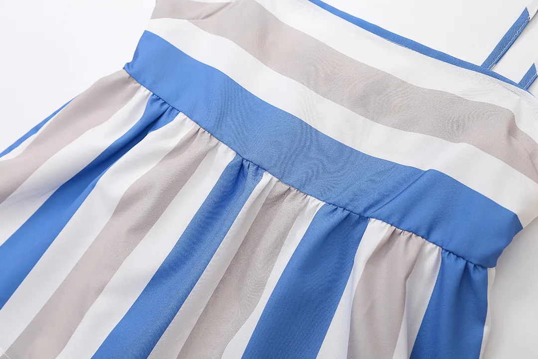 Holiday Daily Women's Casual Stripe Linen Pant Co-ord Set Shorts Sets display picture 13