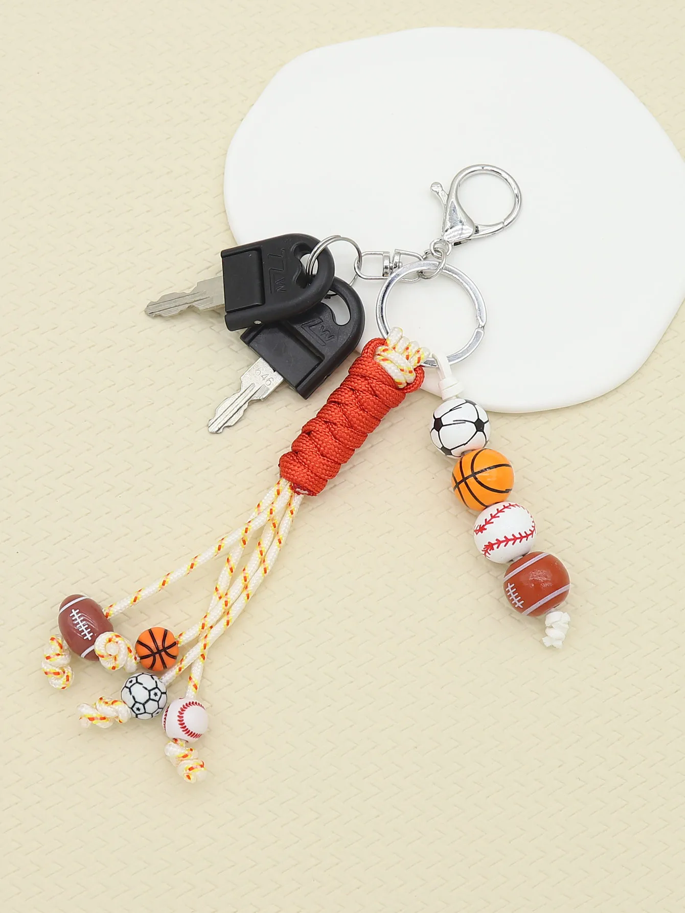1 Piece Elegant Lady Sport Style Basketball Football Polyester Bag Pendant Mobile Phone Chain display picture 5