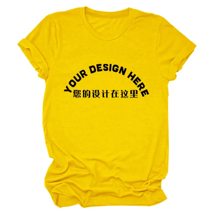 Women's T-shirt Short Sleeve T-Shirts Casual DIY display picture 8