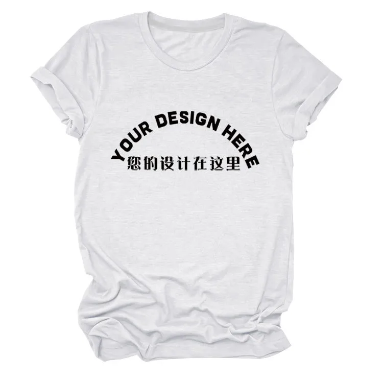 Women's T-shirt Short Sleeve T-Shirts Casual DIY display picture 7