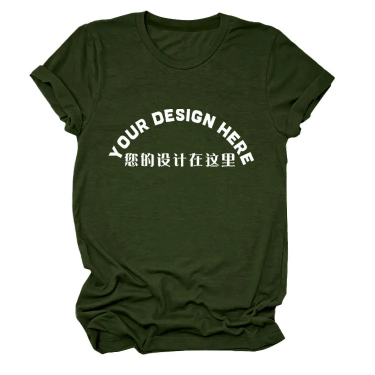 Women's T-shirt Short Sleeve T-Shirts Casual DIY display picture 9