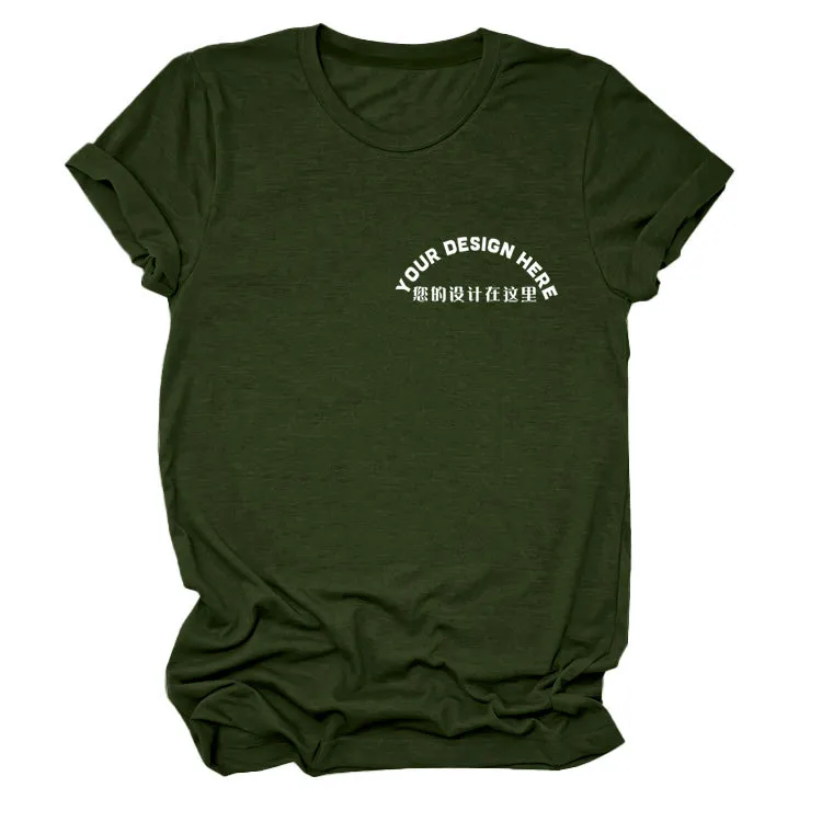 Women's T-shirt Short Sleeve T-Shirts Casual DIY display picture 3