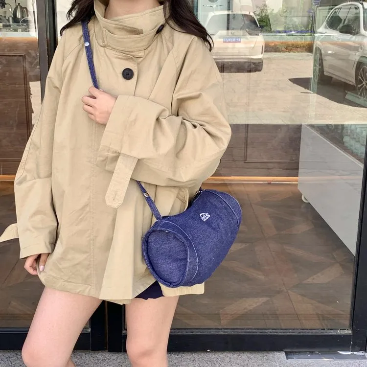 Women's Nylon Vocabulary Words/Name Solid Color Streetwear Cylindrical Zipper Shoulder Bag display picture 18