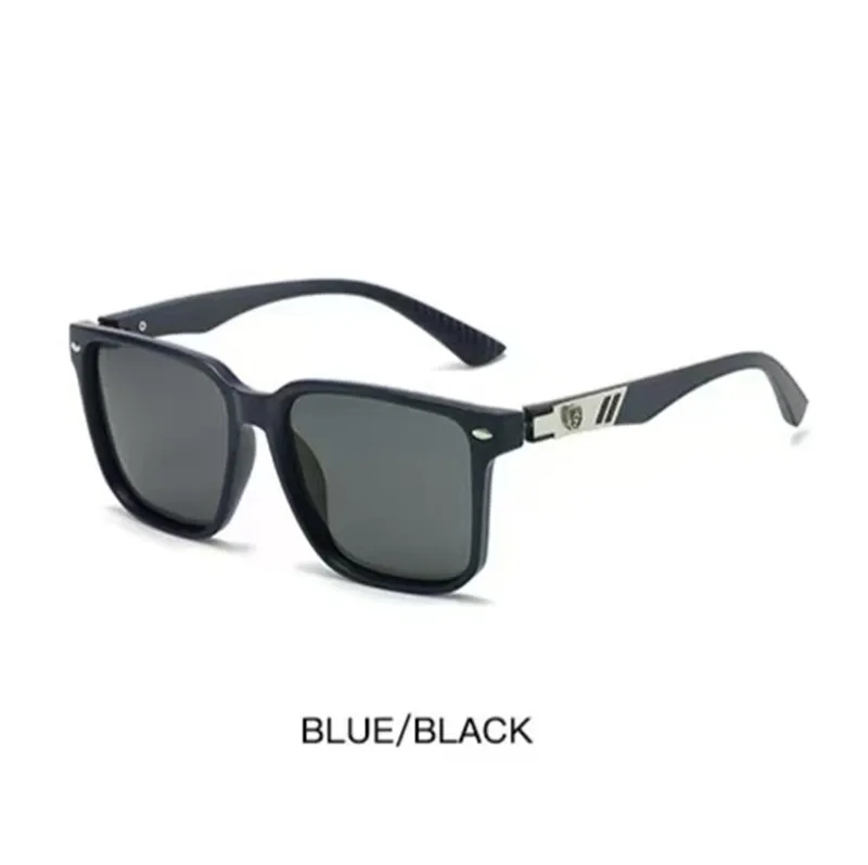 Casual Business Retro Solid Color PC Polarized UV400 Protection Square Full Frame Glasses display picture 8