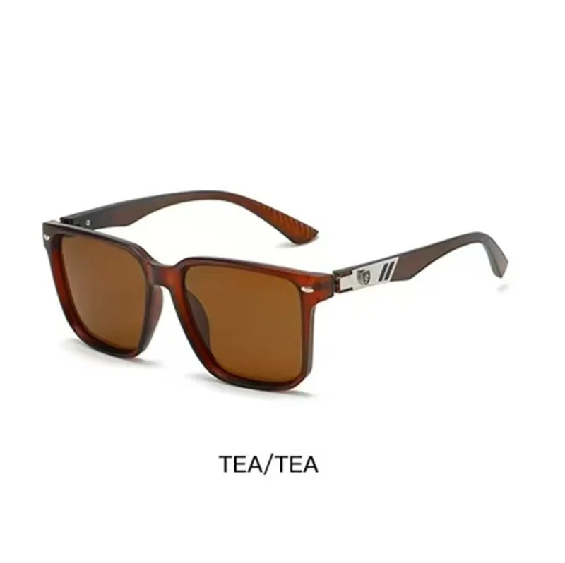 Casual Business Retro Solid Color PC Polarized UV400 Protection Square Full Frame Glasses display picture 10