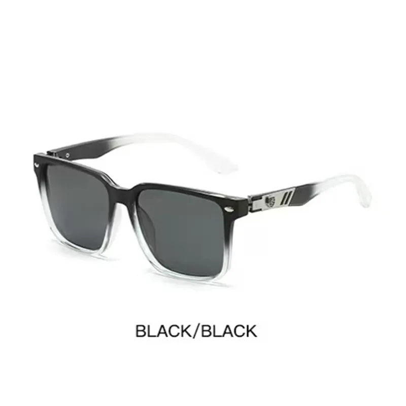 Casual Business Retro Solid Color PC Polarized UV400 Protection Square Full Frame Glasses display picture 12
