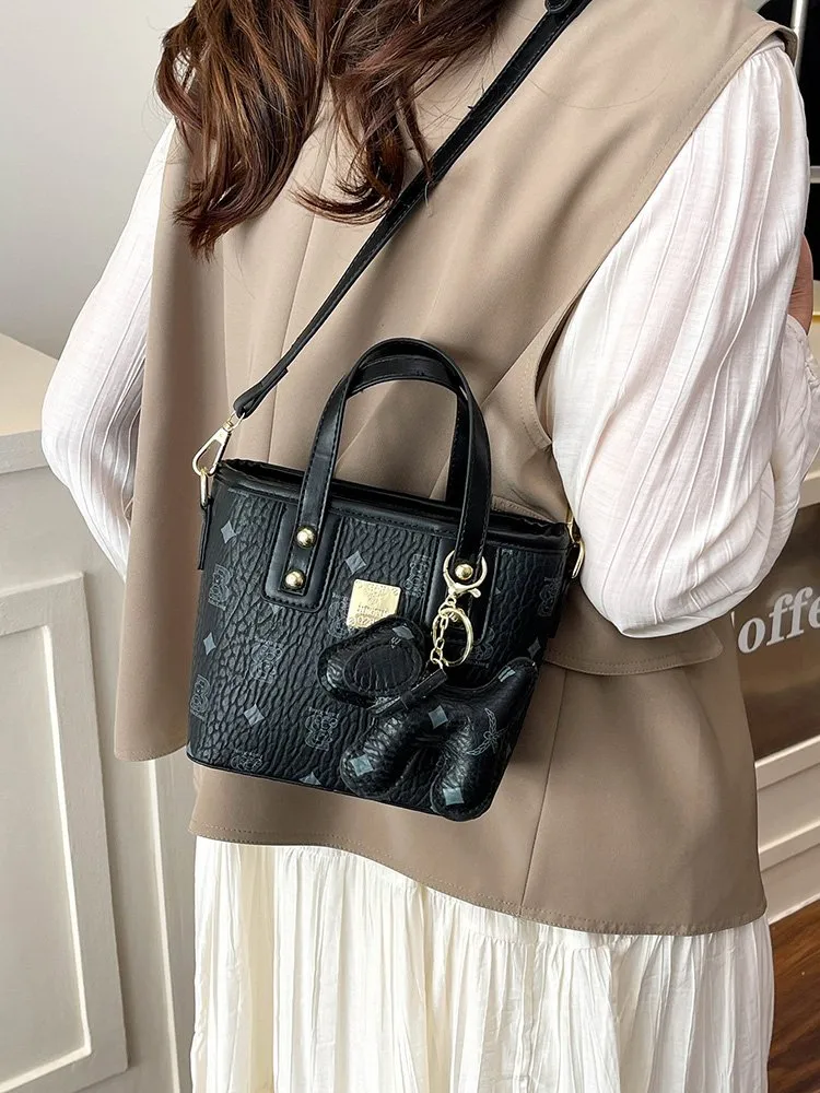 Women's Pu Leather Animal Color Block Argyle Cute Streetwear Square Zipper Shoulder Bag display picture 12