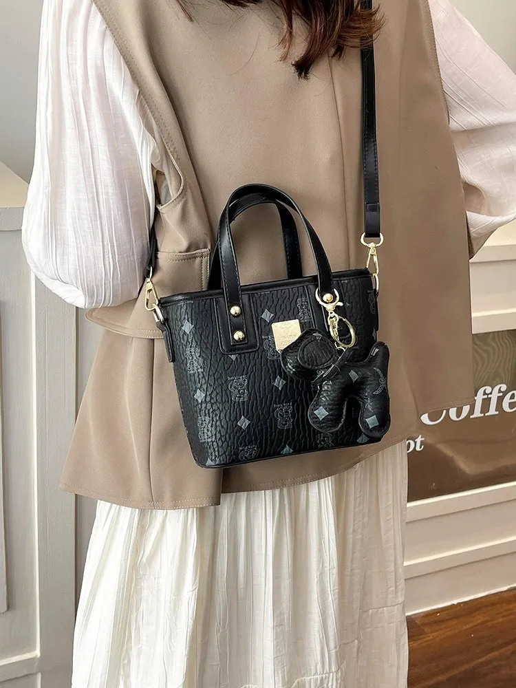 Women's Pu Leather Animal Color Block Argyle Cute Streetwear Square Zipper Shoulder Bag display picture 17