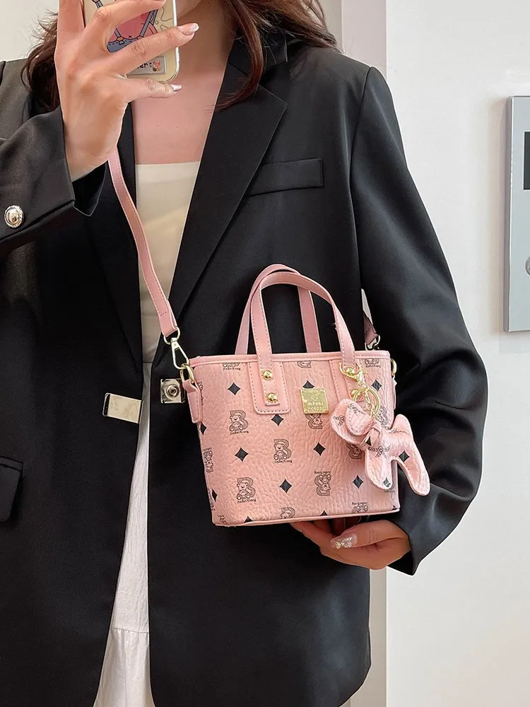 Women's Pu Leather Animal Color Block Argyle Cute Streetwear Square Zipper Shoulder Bag display picture 23