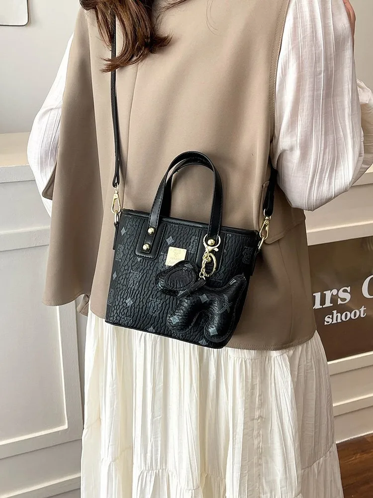 Women's Pu Leather Animal Color Block Argyle Cute Streetwear Square Zipper Shoulder Bag display picture 21