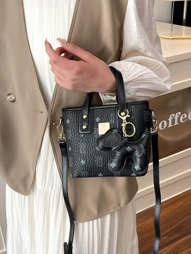 Women's Pu Leather Animal Color Block Argyle Cute Streetwear Square Zipper Shoulder Bag display picture 29