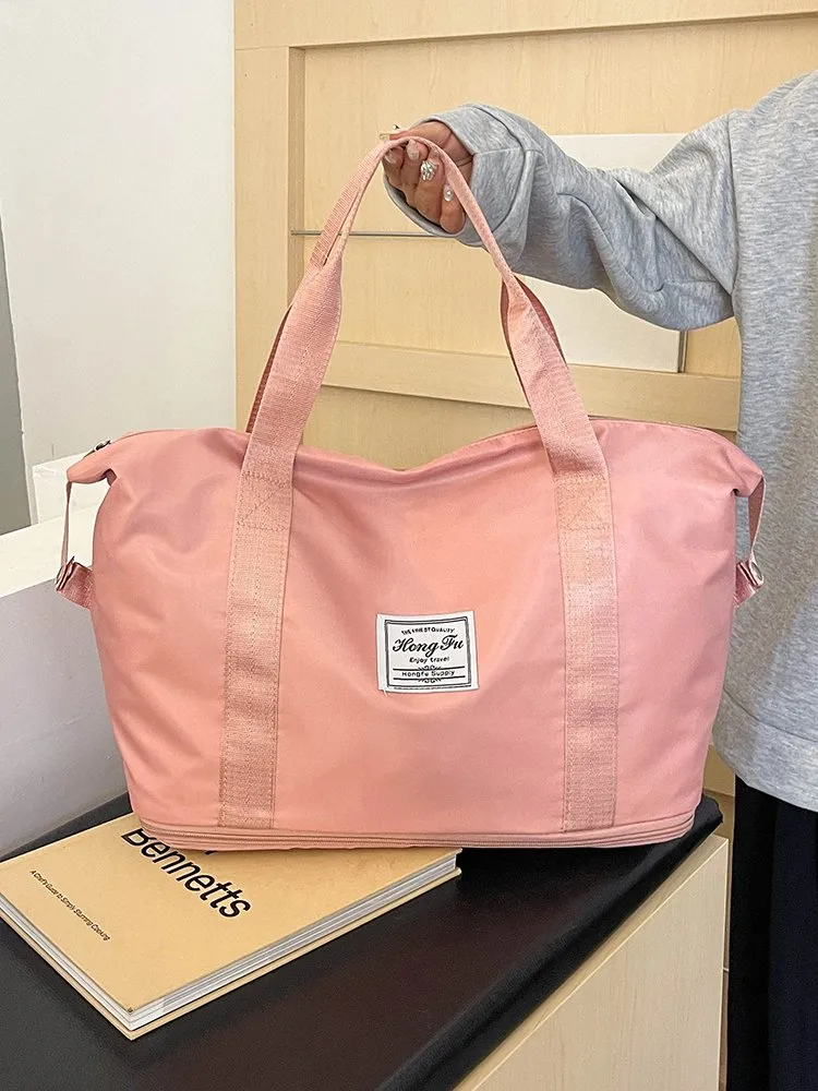 Women's Oxford Cloth Solid Color Classic Style Square Zipper Shoulder Bag Travel Bag display picture 27