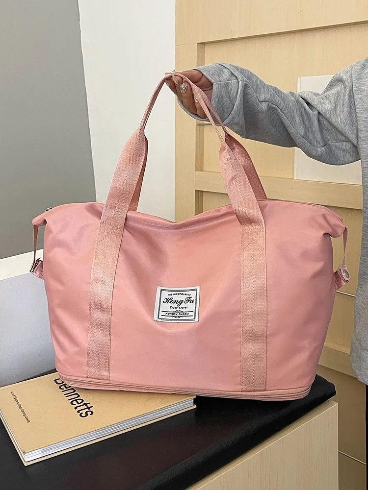 Women's Oxford Cloth Solid Color Classic Style Square Zipper Shoulder Bag Travel Bag display picture 25