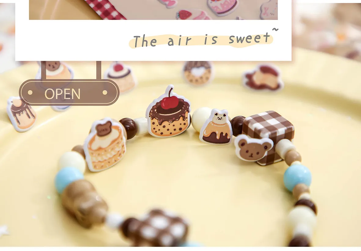 1 Piece Ice Cream Cake School Mixed Materials Cartoon Style Cute Stickers display picture 6